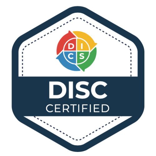 Image shows a DISC Certified Badge that you receive once you complete DISC Certification
