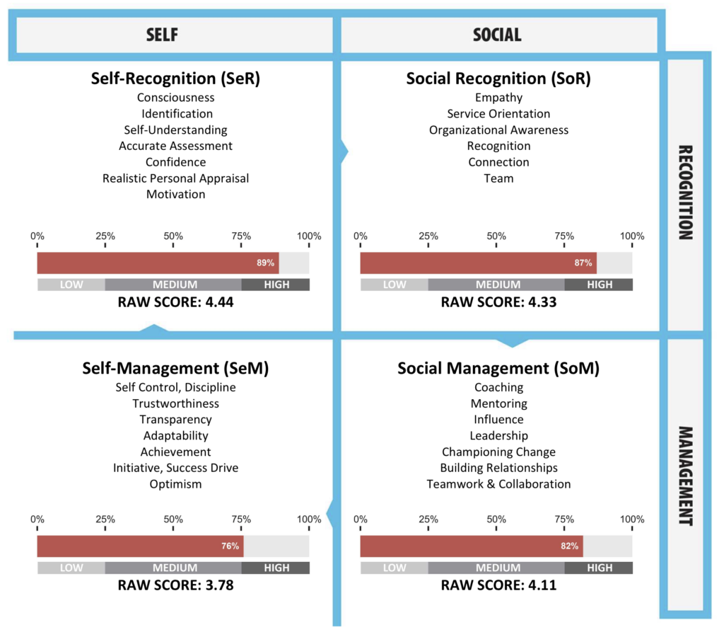 Emotional Intelligence Assessment graph