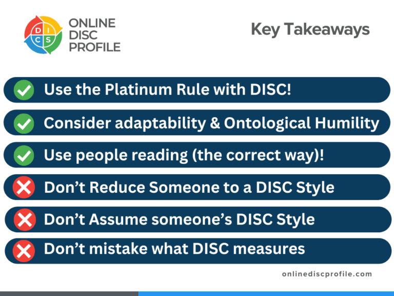 The Dos and Don'ts of DISC Interpretation