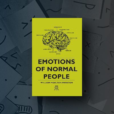 Image shows the book cover of the book titled 'Emotions of Normal People' by William Moulton Marston.